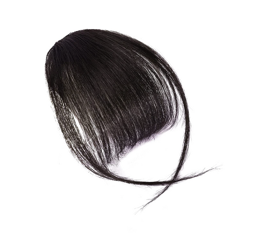 JBextension Air Bangs Hair Clip in Bangs for Women 100% Human Hair Wispy Bangs Fringe with Temples Hairpieces Clip on Air Bangs Flat Neat Bangs Hair Extension for Daily Wear
