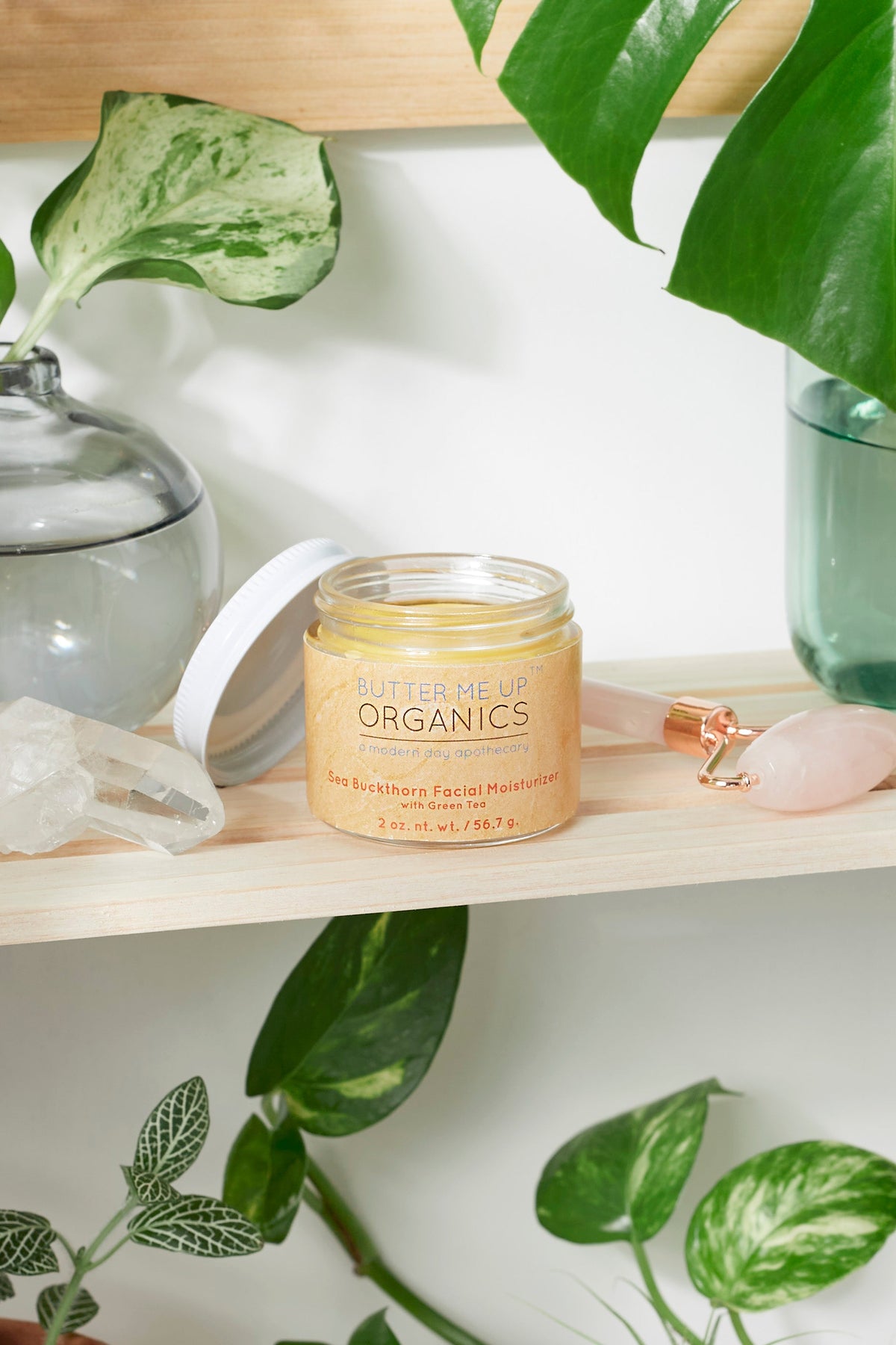 Hidratante facial de espino amarillo / Hidratante facial orgánico / Cuidado facial / Nutrición facial
