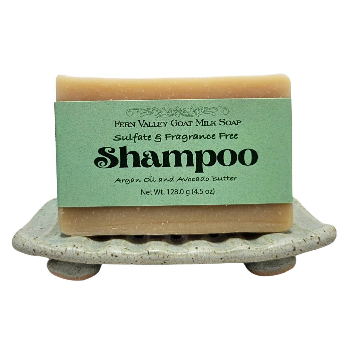 Handmade Goat Milk Shampoo Bar | Argan Oil & Avocado Butter | Fragrance-Free