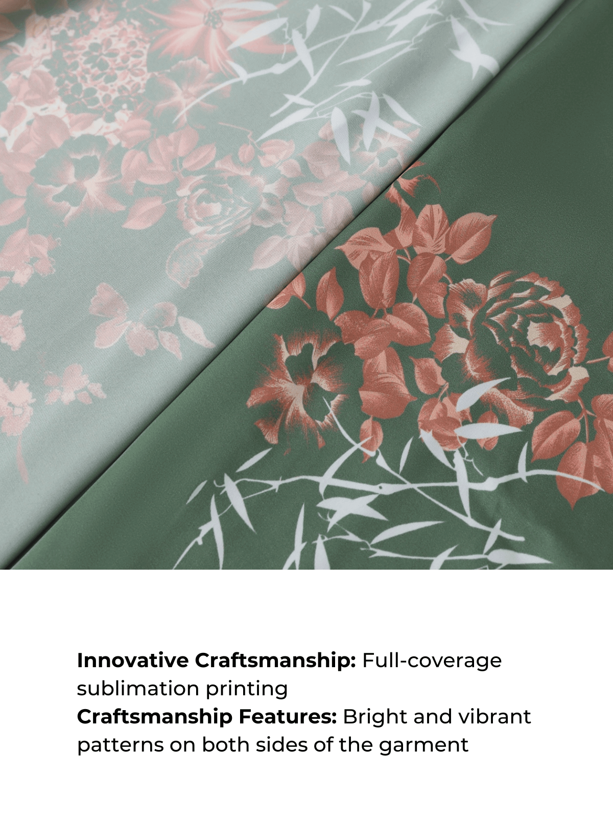 Bata kimono corta color oliva