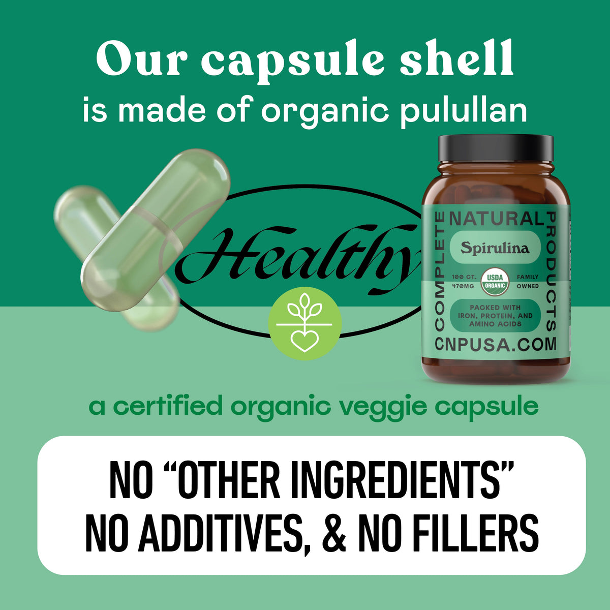 Gélules de spiruline biologique