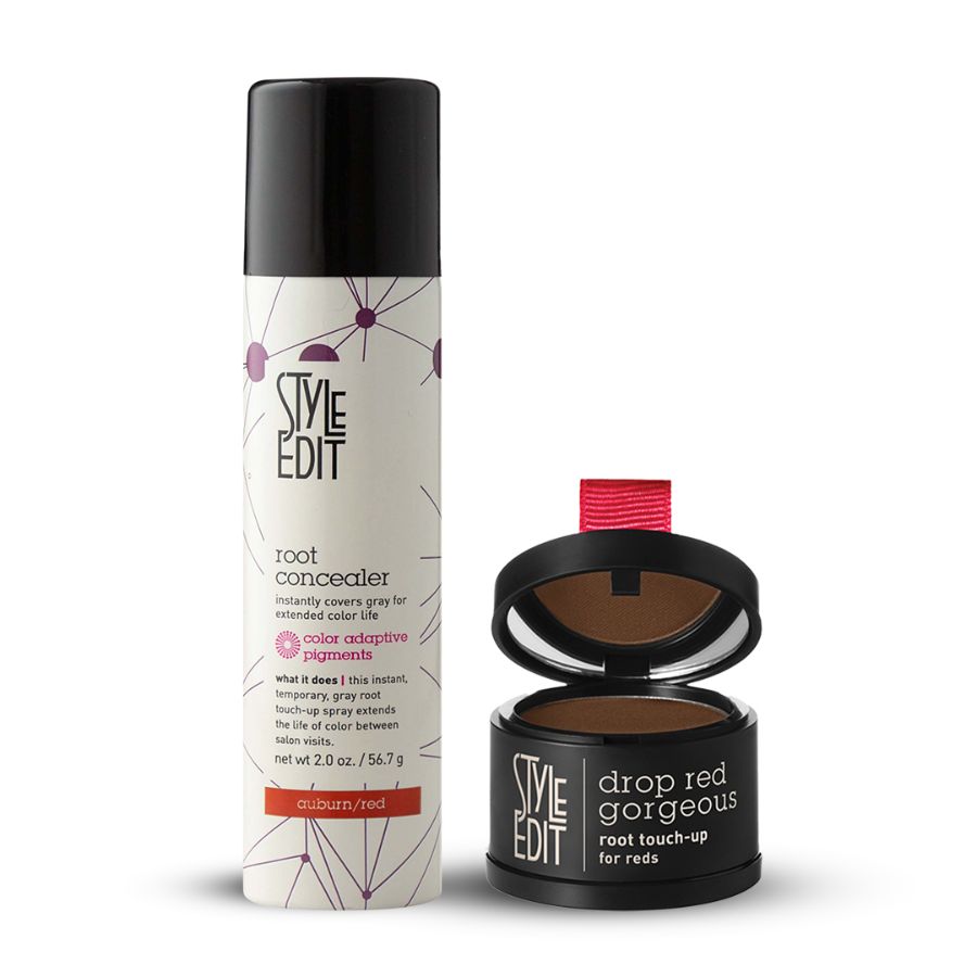 Drop Red Gorgeous Root Touch Up Powder and Spray Duo
