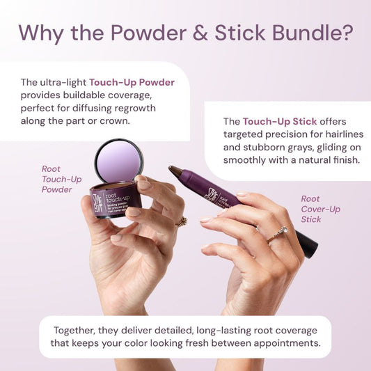 Best Sellers Trio: Full Size Root Concealer Spray, Stick and Powder Trio