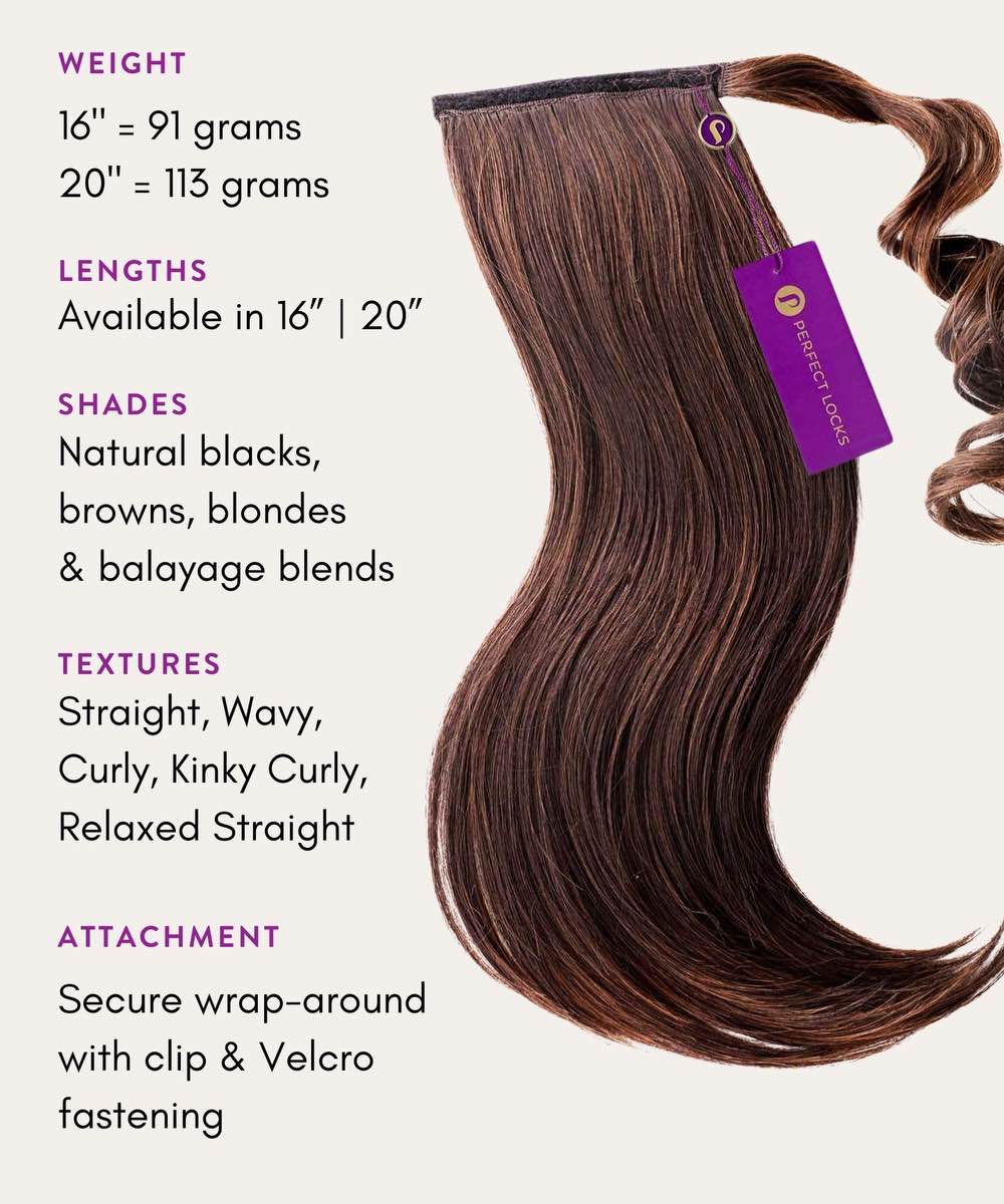 Straight Clip-In Ponytail Extensions