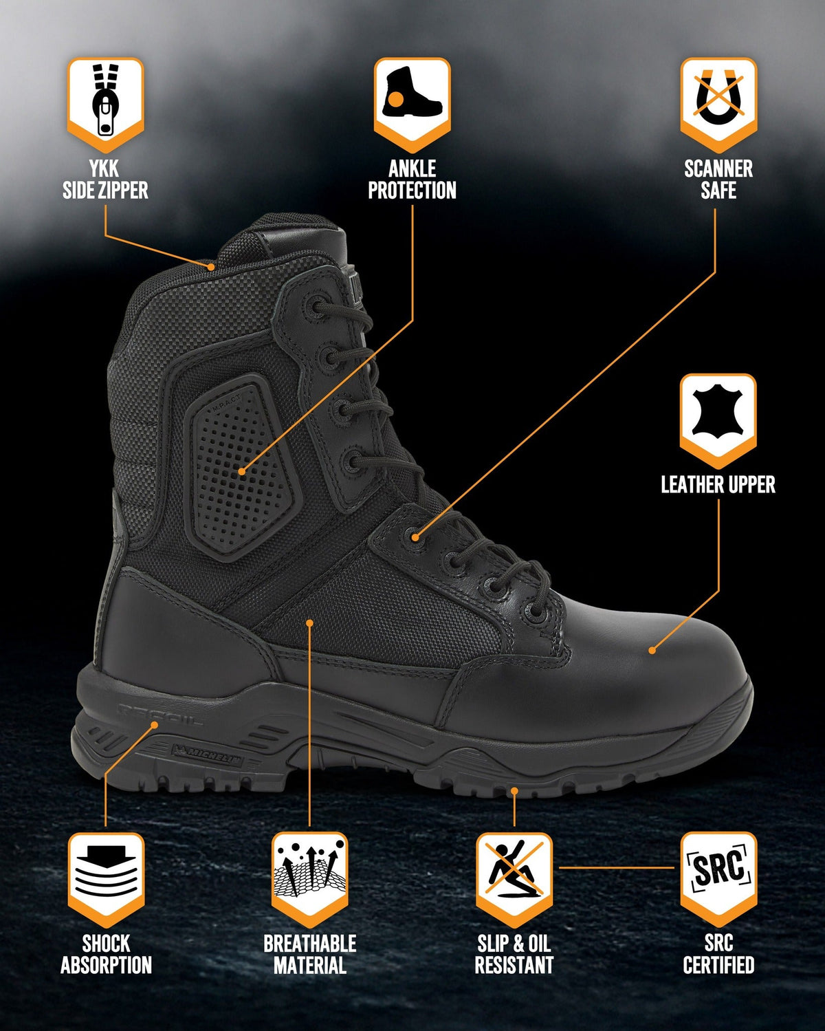 Bota STRIKE FORCE de 8" talla