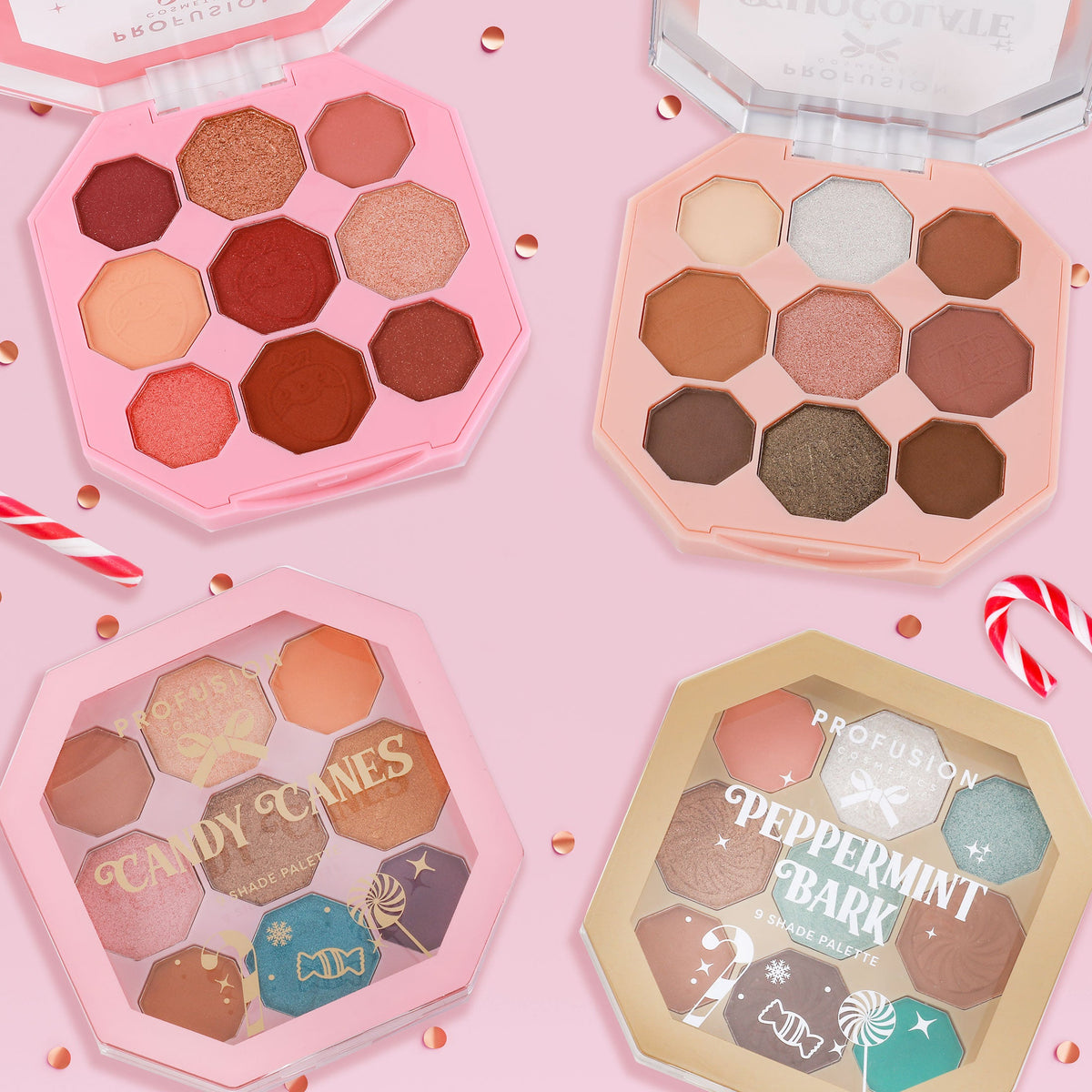 Dulces Fiestas | Paleta de 9 tonos Candy Canes