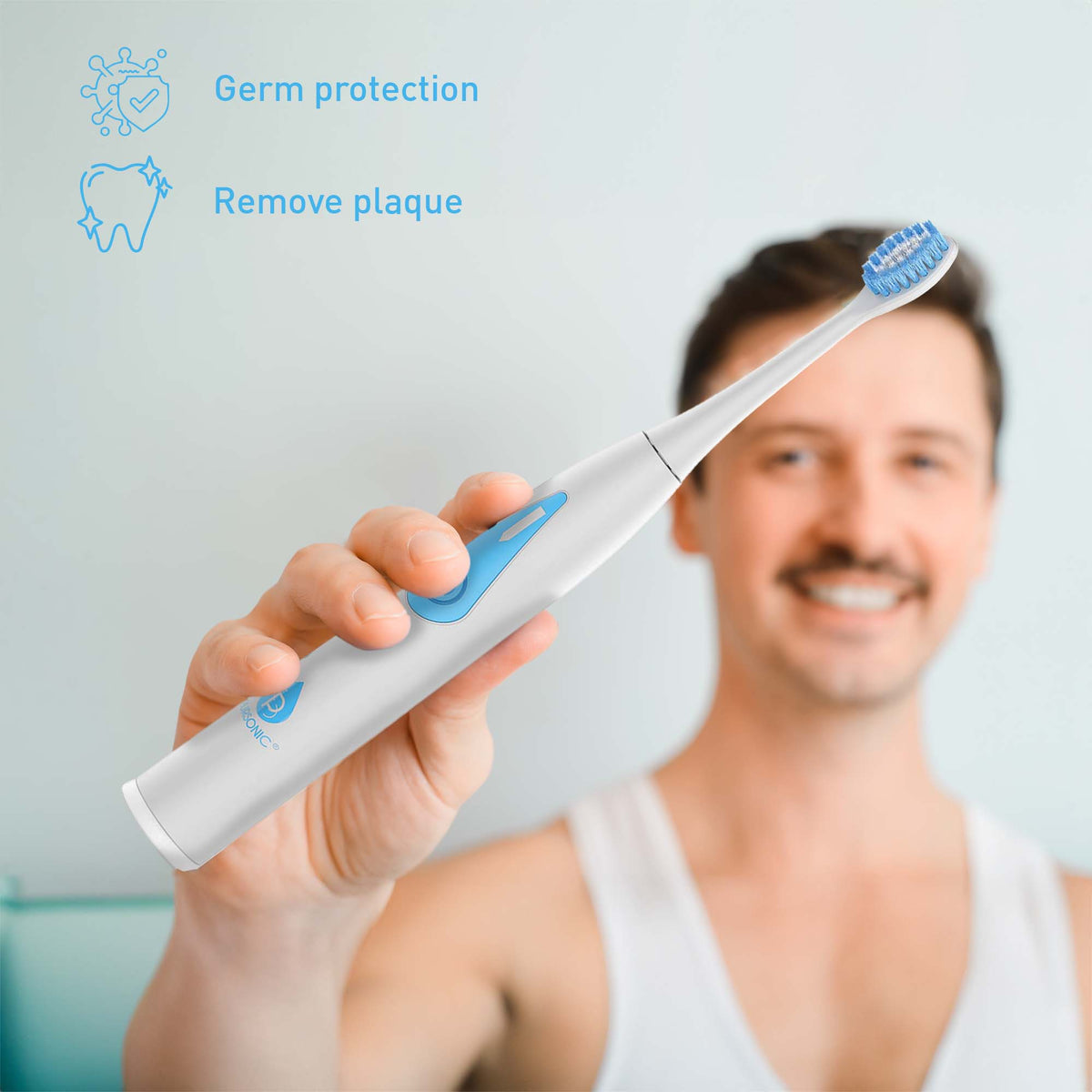 Dúo Ultimate Smile Care: Asistente dental de tres cabezales e irrigador bucal portátil