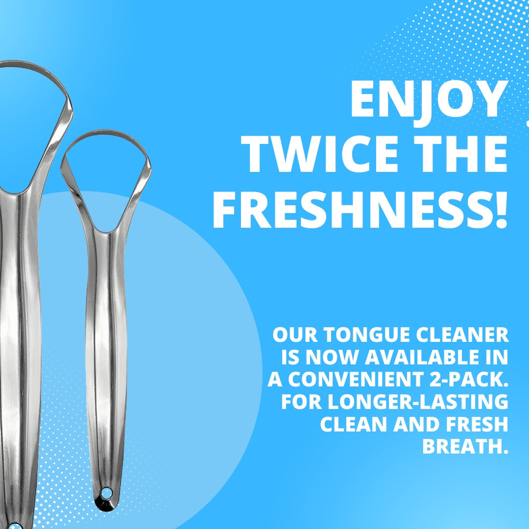 Stainless Steel Tongue Cleaner – 2 Pack