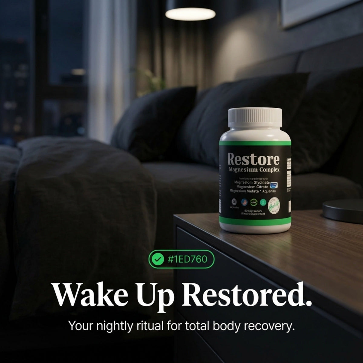 RESTORE Magnesium Complex, Glycinate, Citrate, Malate With Aquamin