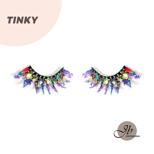 3D Color Luminous Fluffy Eyelashes TINKY teletubbies