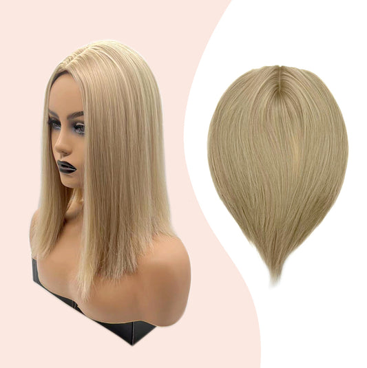 JBEXTENSION Clip in Topper Hair 14 inch 5*5 Piece for Women Clip in Top Crown Hair Clip on Toupee Hairpiece for Slight Hair Loss/Thinning Hair 14 Inch