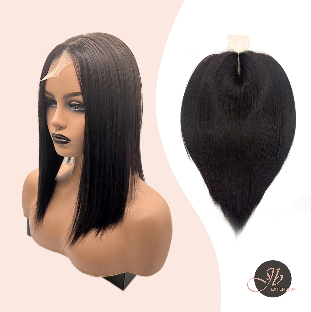 JBEXTENSION Clip in Topper Hair 14 inch 5*5 Piece for Women Clip in Top Crown Hair Clip on Toupee Hairpiece for Slight Hair Loss/Thinning Hair 14 Inch