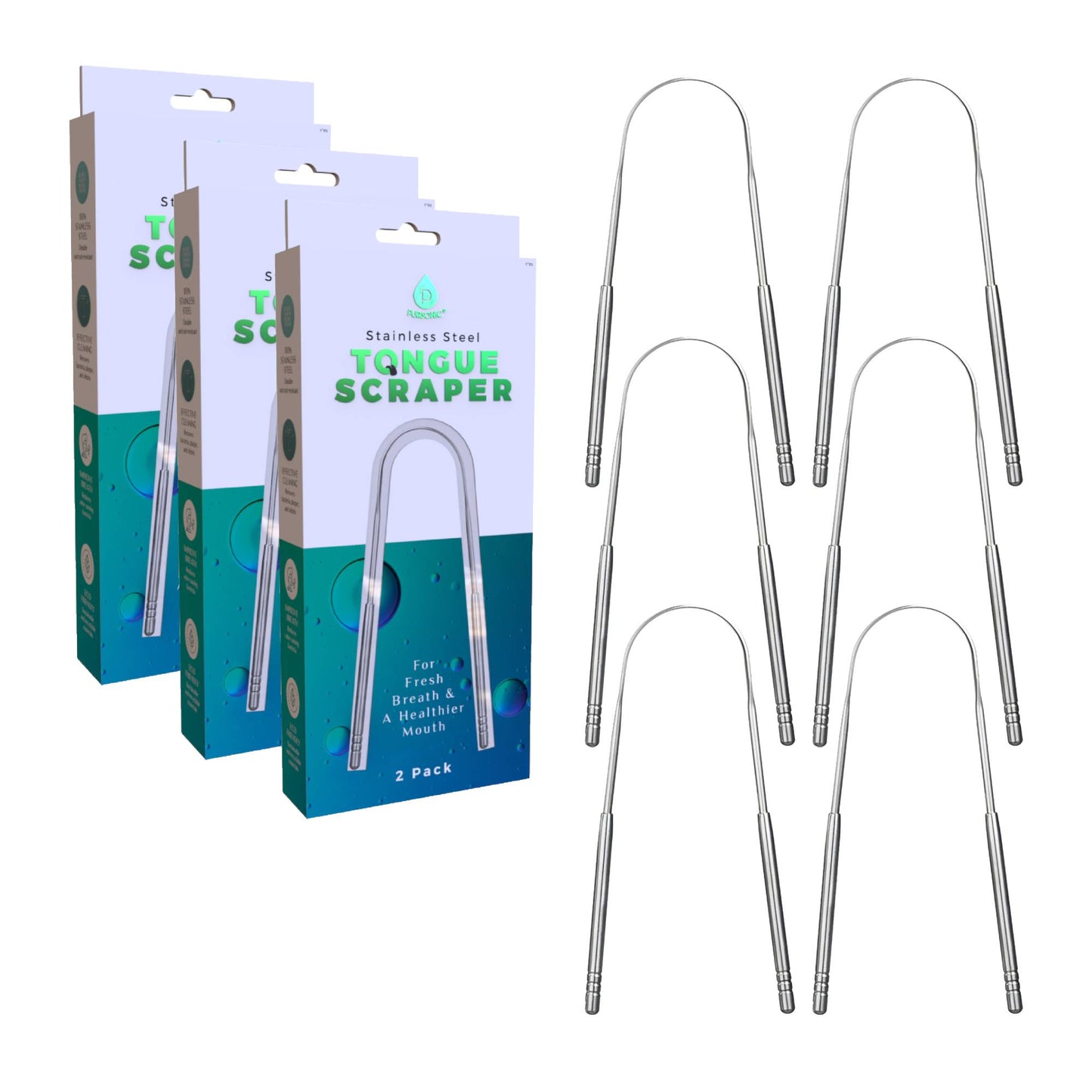 Stainless Steel Tongue Scraper – For Fresh Breath & a Healthier Mouth