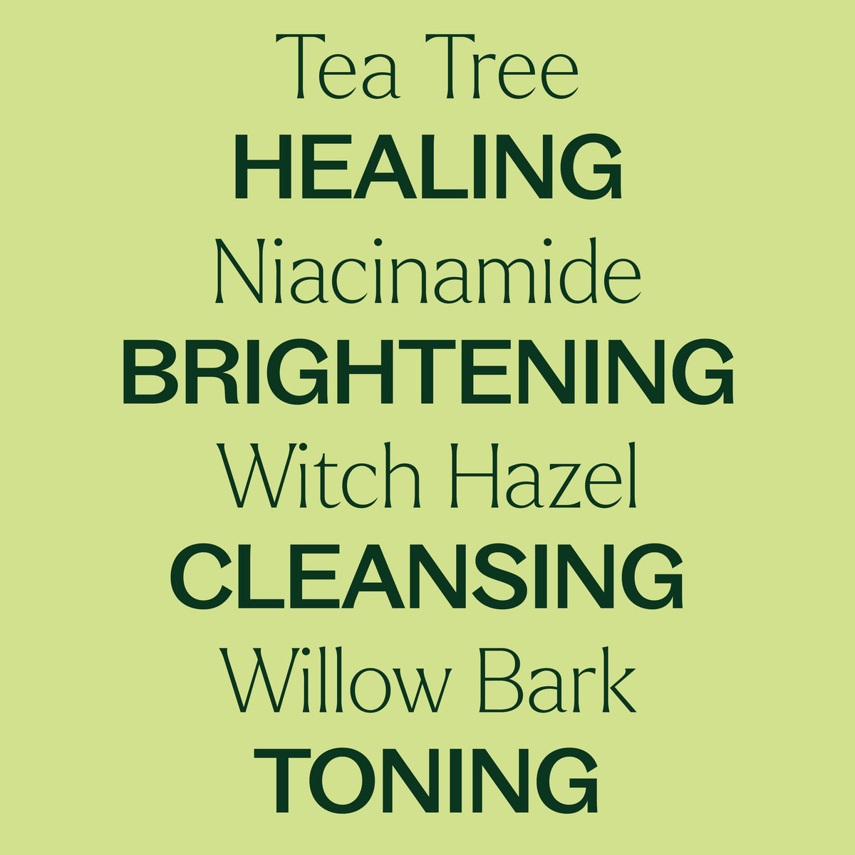 Suero facial de árbol de té con niacinamida