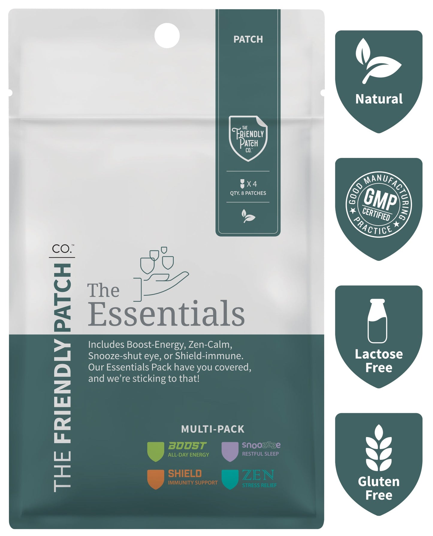 The Essentials Pack - Boost, Zen, Snooze, Shield - 8 pack