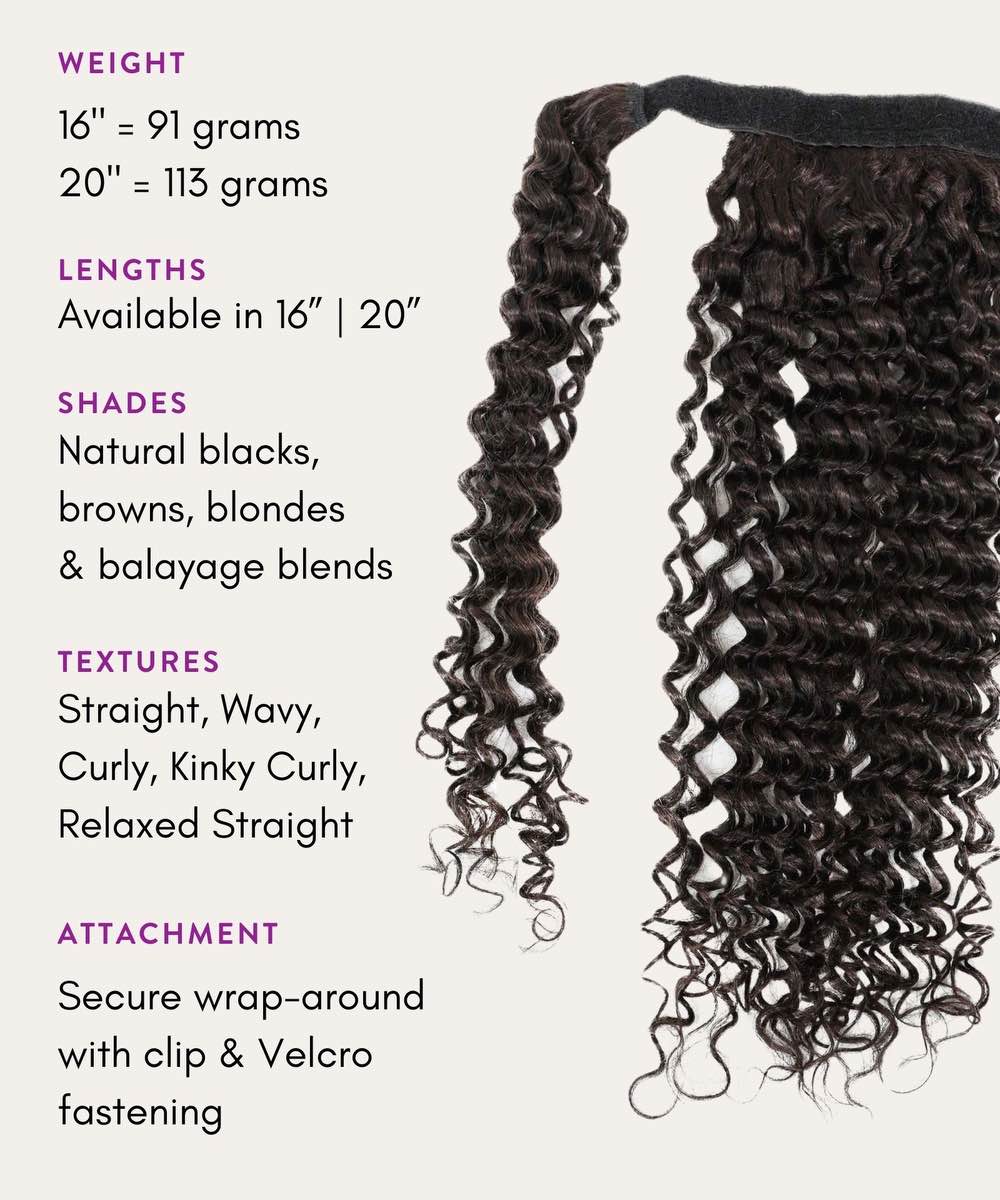 Tight Curly Clip-In Ponytail Extensions