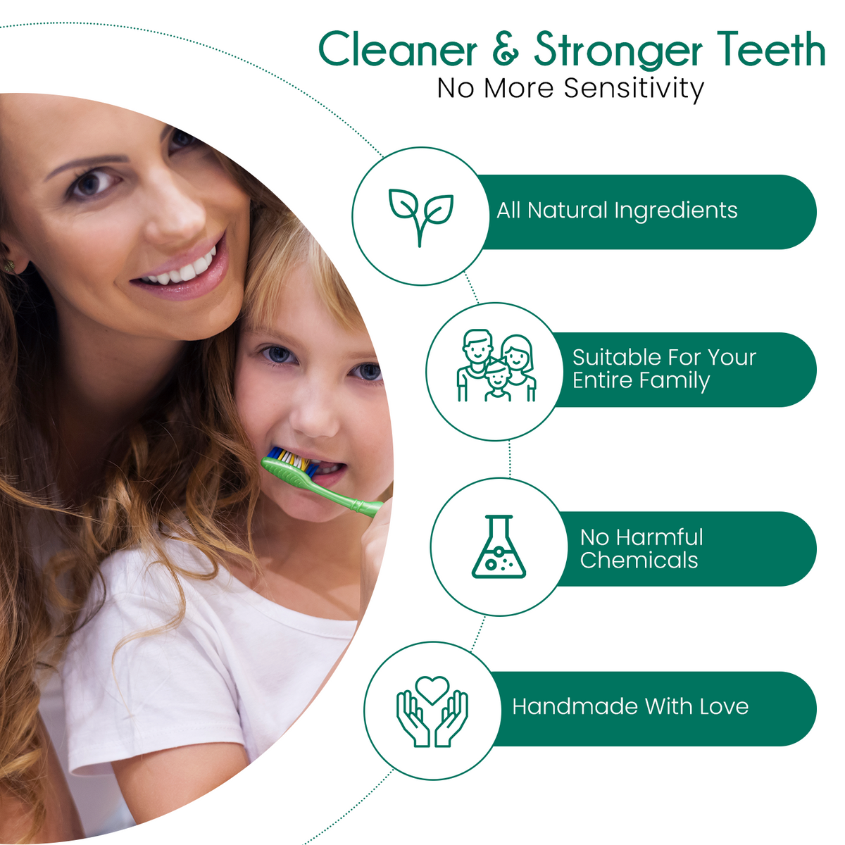 Paquete de polvos de dientes