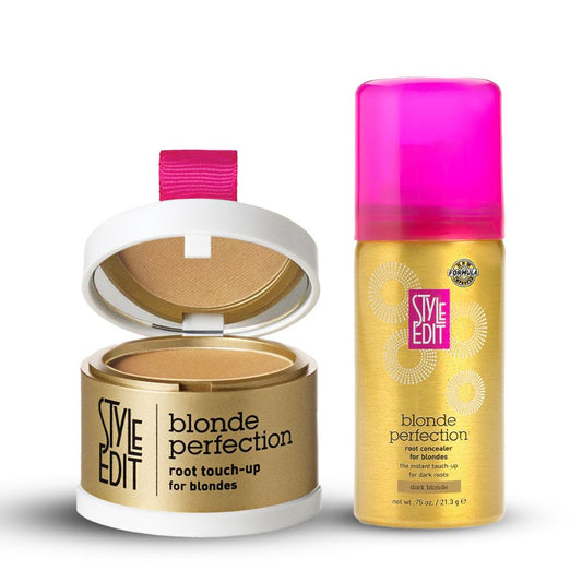 Blonde Travel Duo: Touch Up Powder and Travel Sized Concealer Spray