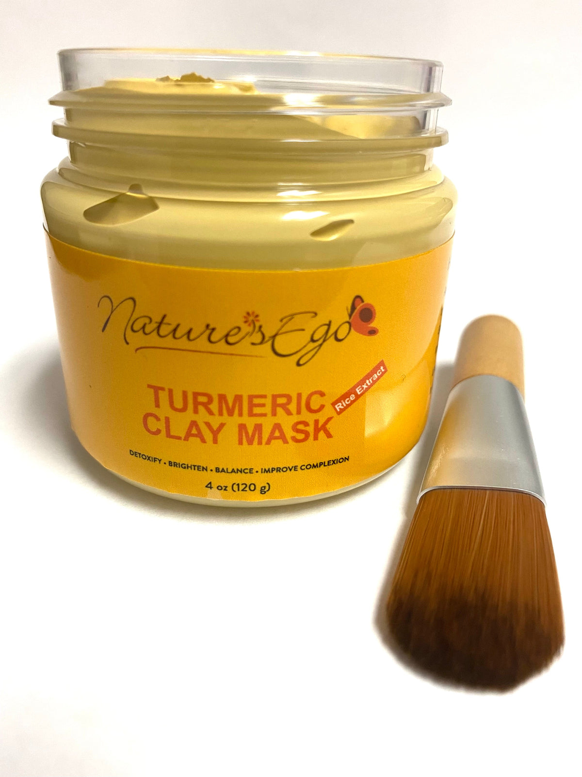 Mascarilla de arcilla de cúrcuma con extracto de arroz