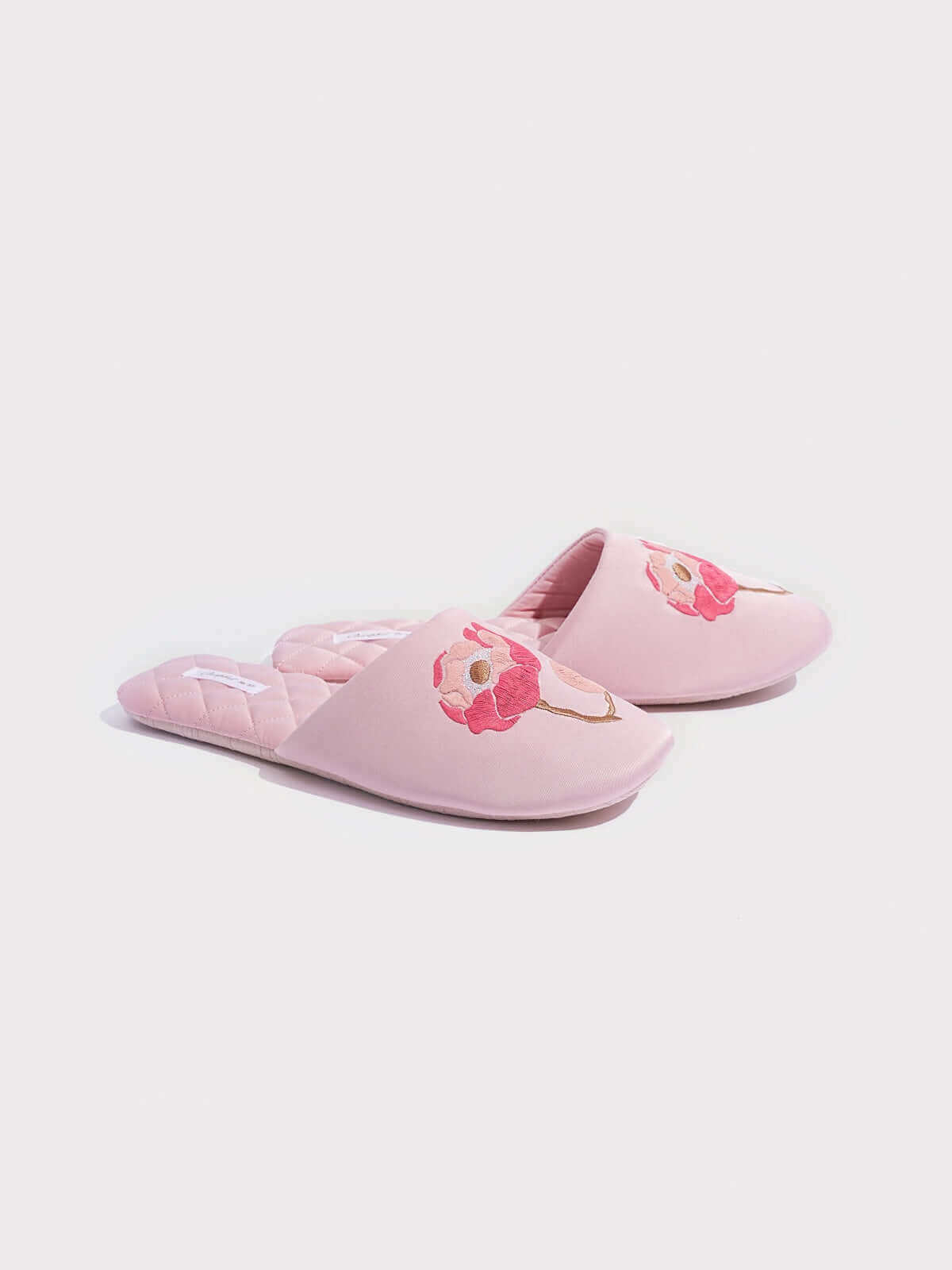 Soft Sole Floral Print Slippers