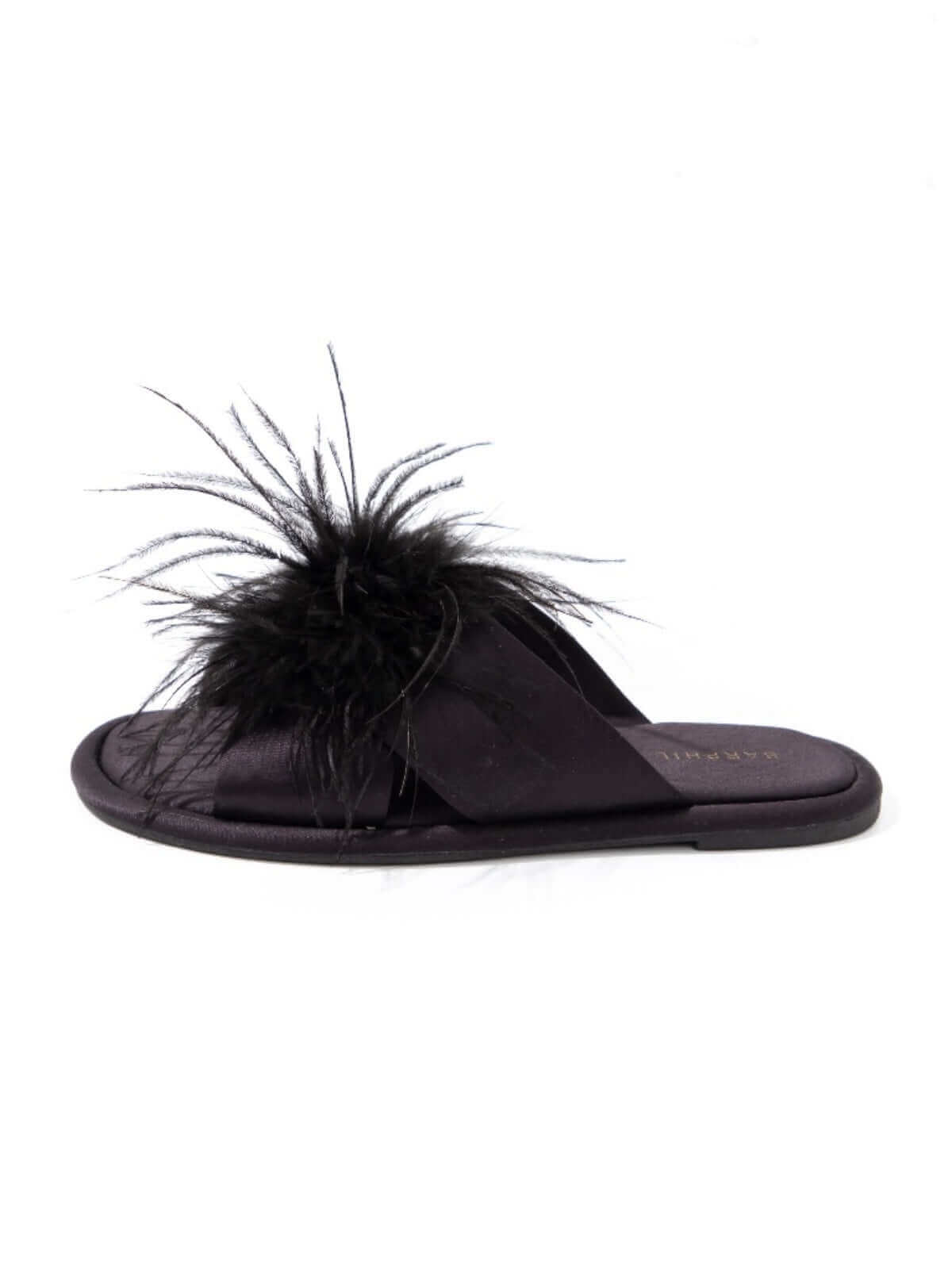 Chaussons en plumes de luxe