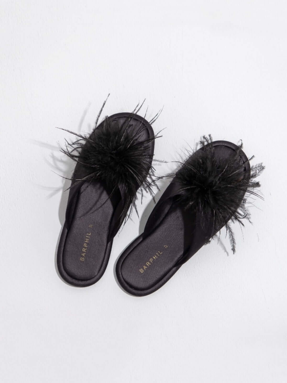 Chaussons en plumes de luxe