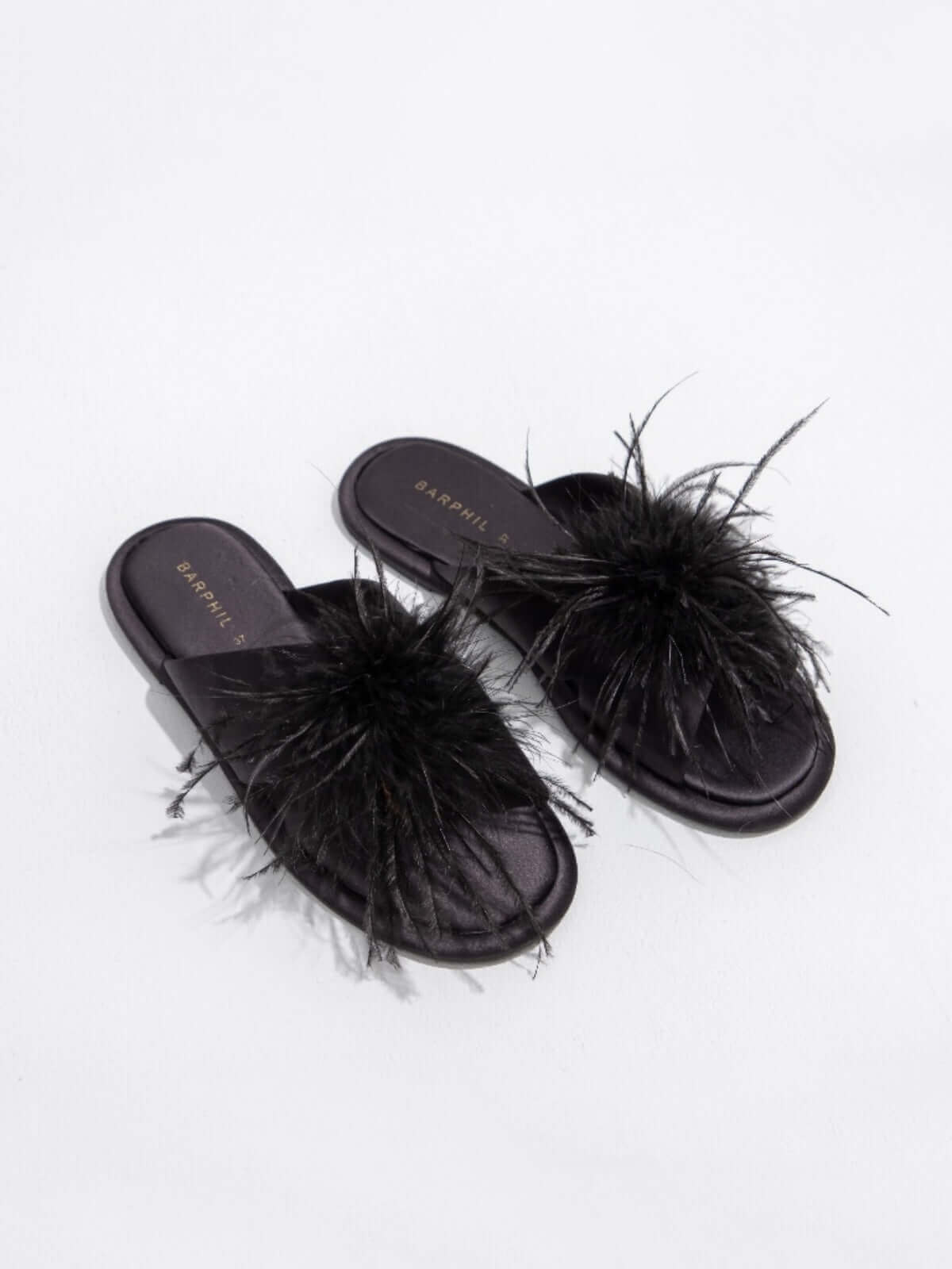 Chaussons en plumes de luxe