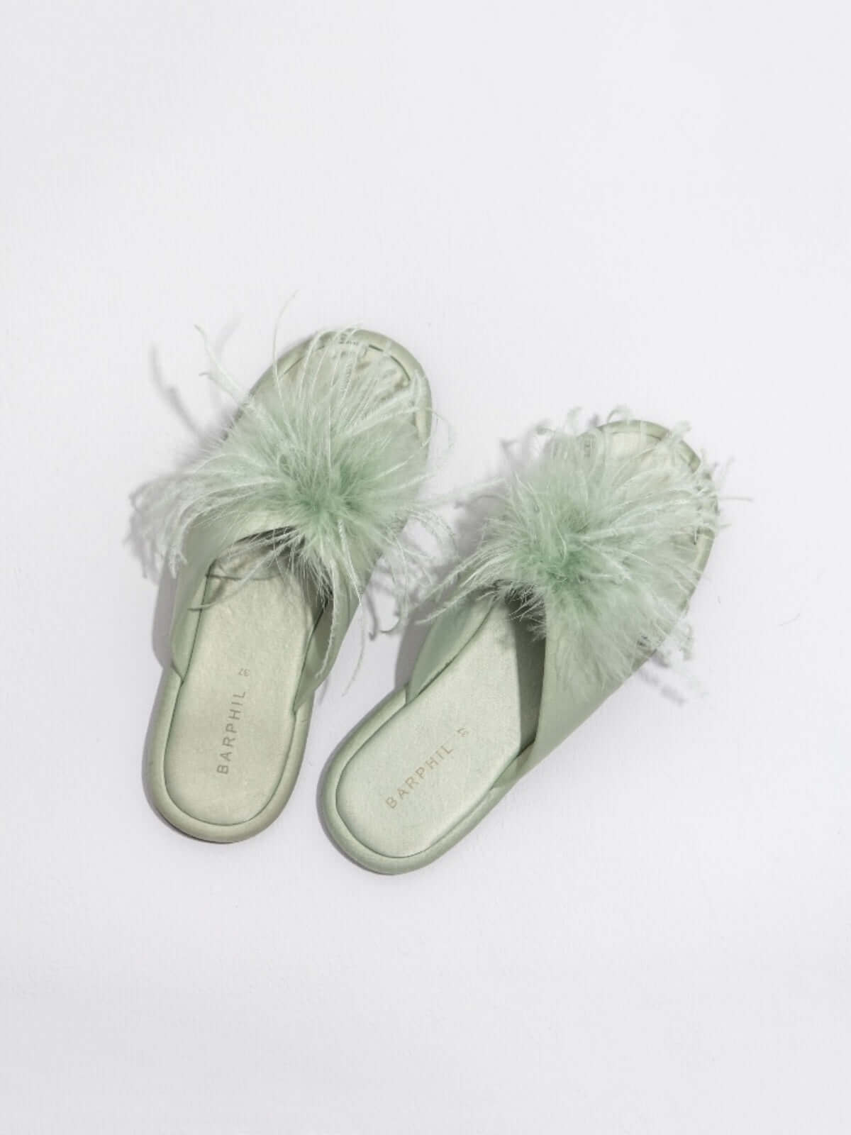 Chaussons en plumes de luxe