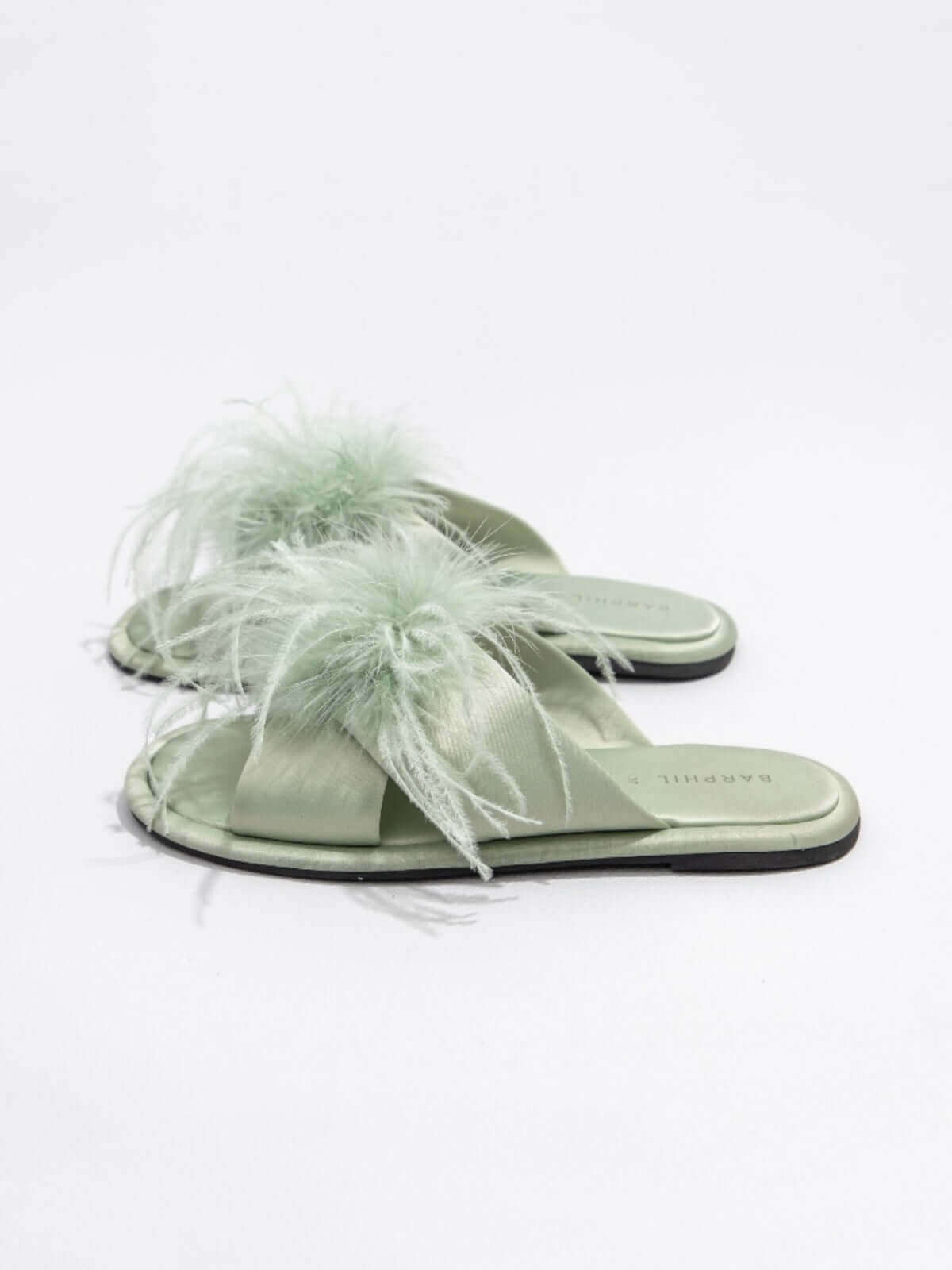 Chaussons en plumes de luxe