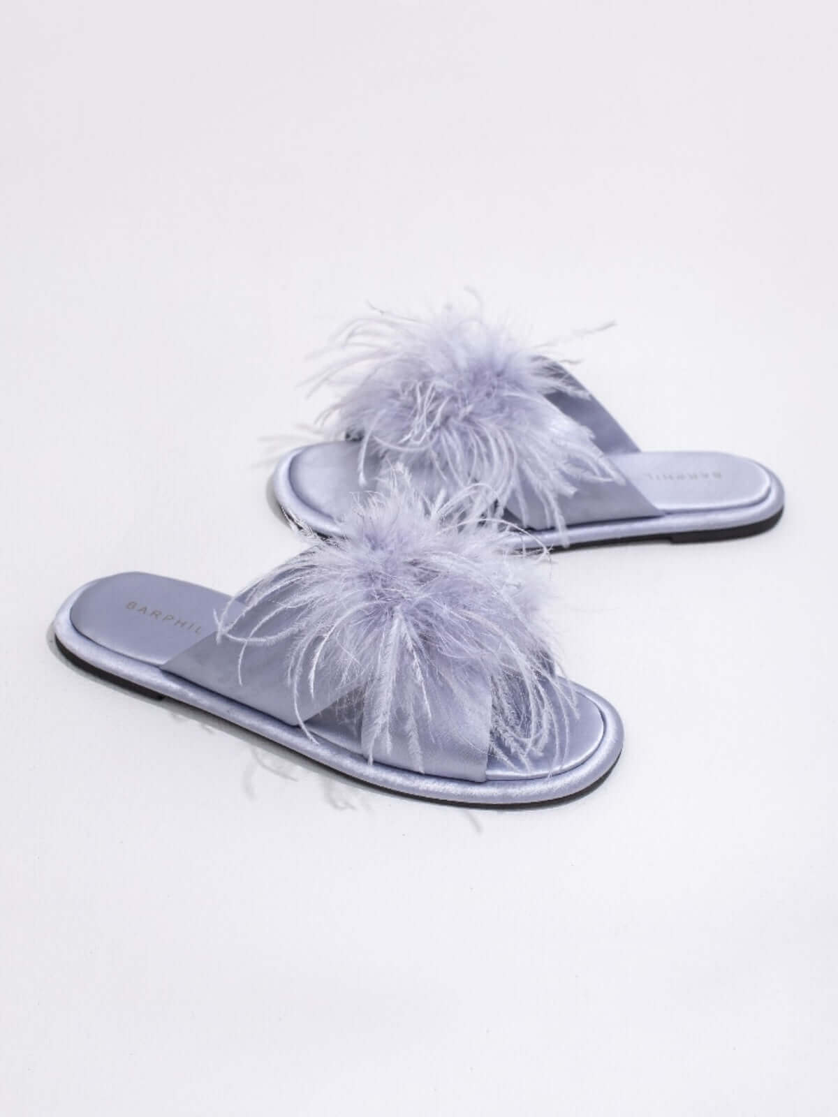 Chaussons en plumes de luxe