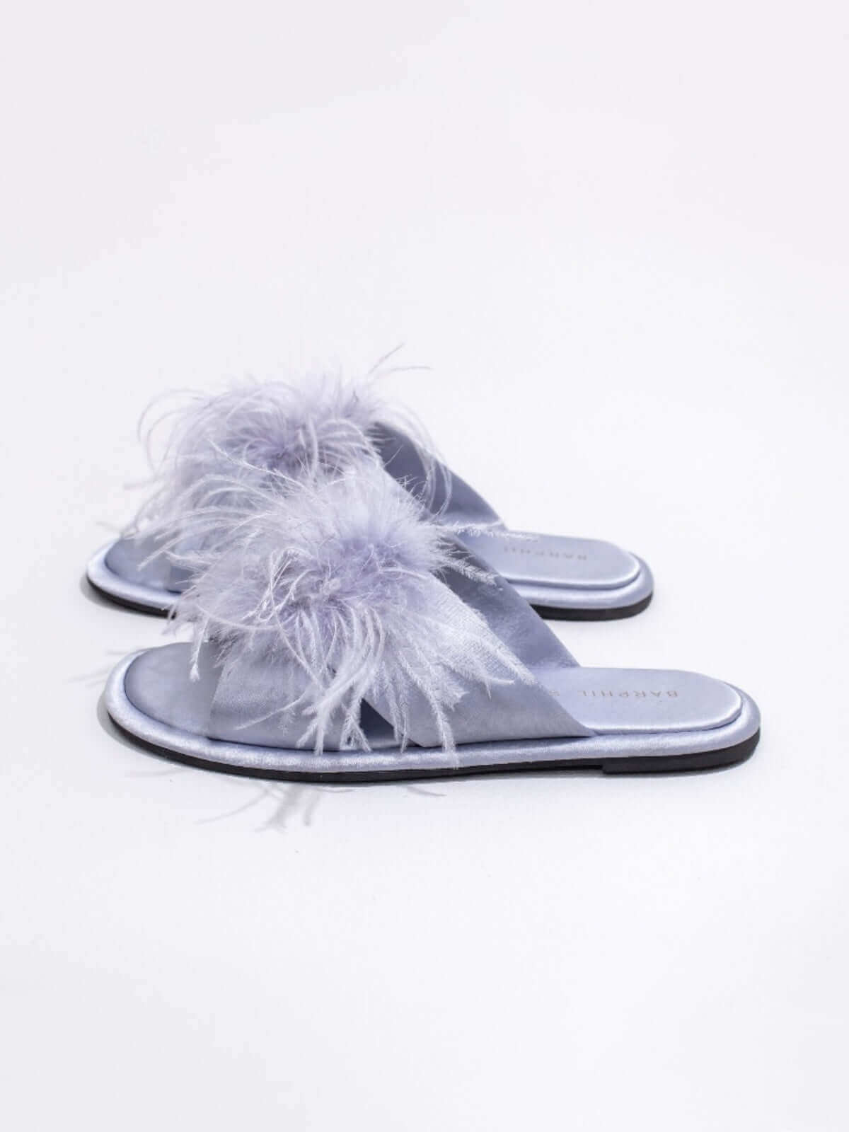 Chaussons en plumes de luxe