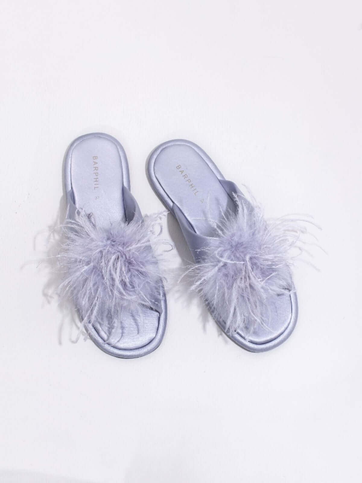 Chaussons en plumes de luxe