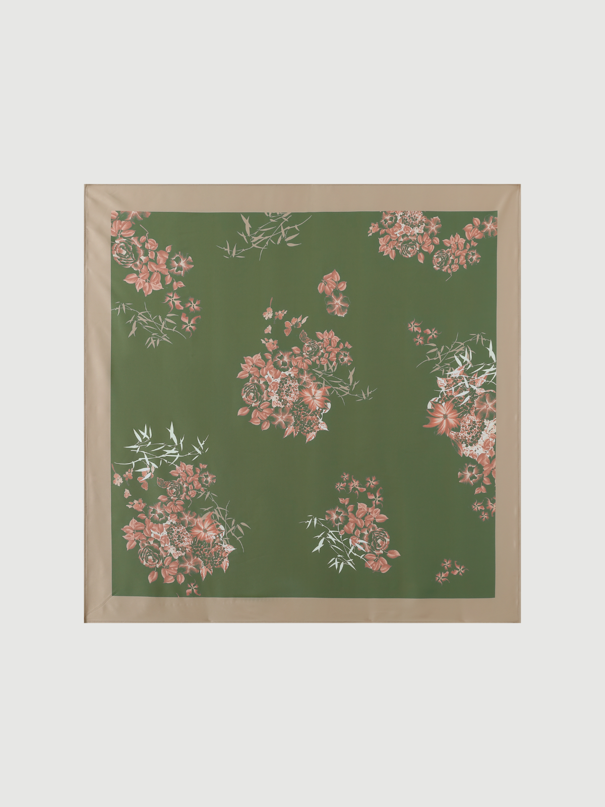 Bata kimono corta color oliva