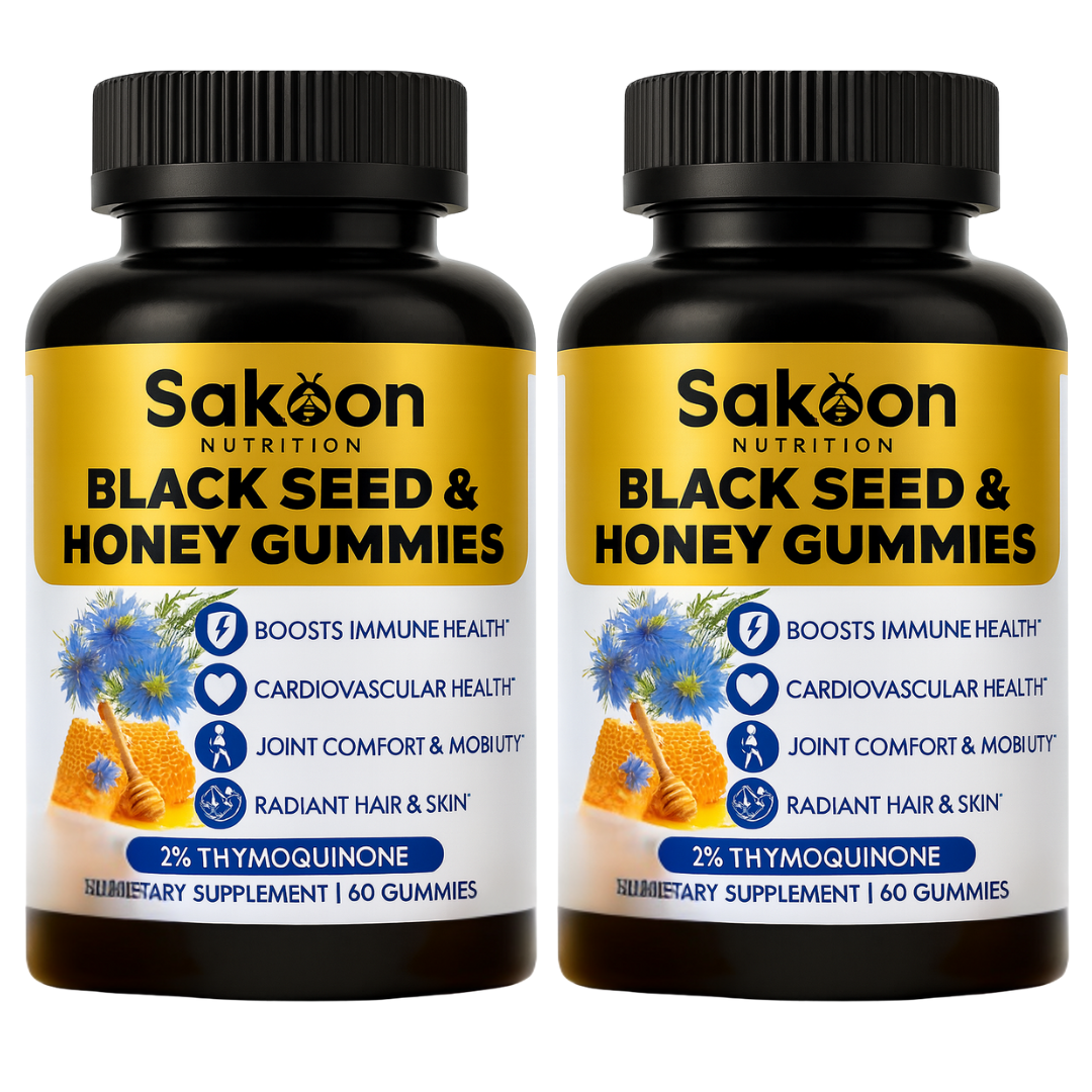 Black Seed Oil Gummies with Honey | Halal, High-Thymoquinone | Sakoon
