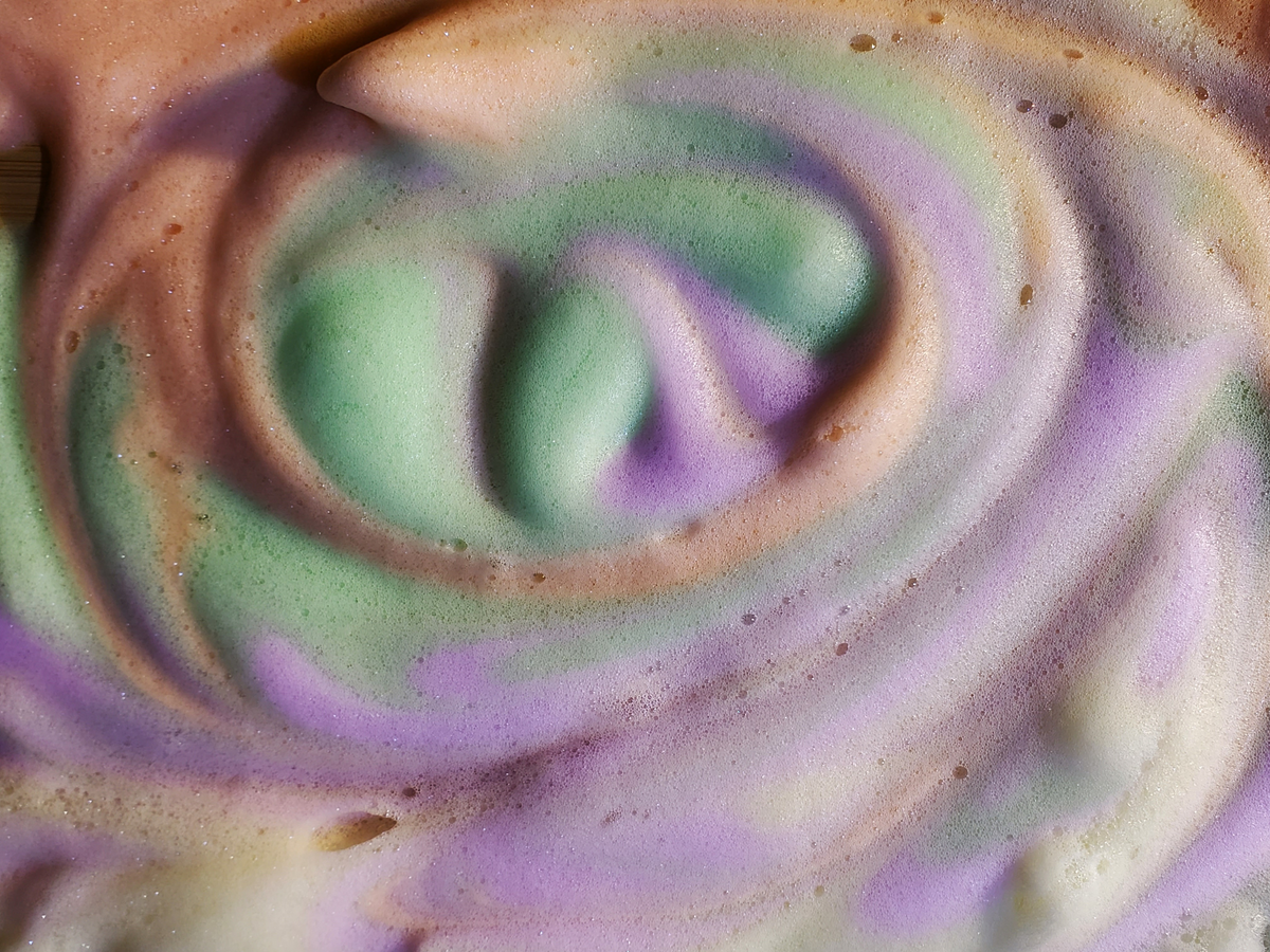 Non-Toxic, Colorful Foaming Hand Soap for Kids. Yellow Foam. Lemongrass Scented.