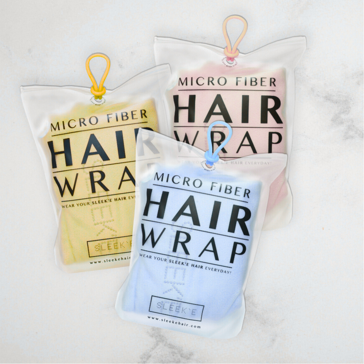 Paquete de envoltura para el cabello 3 por 2