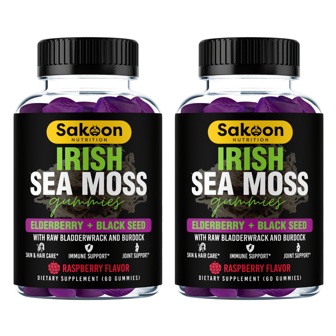 OVERSTOCK SALE Sea Moss Gummies With Elderberry & Black Seed Oil