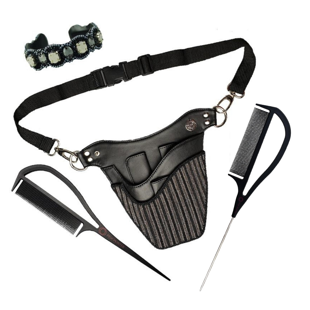 Kit Profesional de Salón "Rocked and Loaded" - Pulsera Negra (4 piezas)