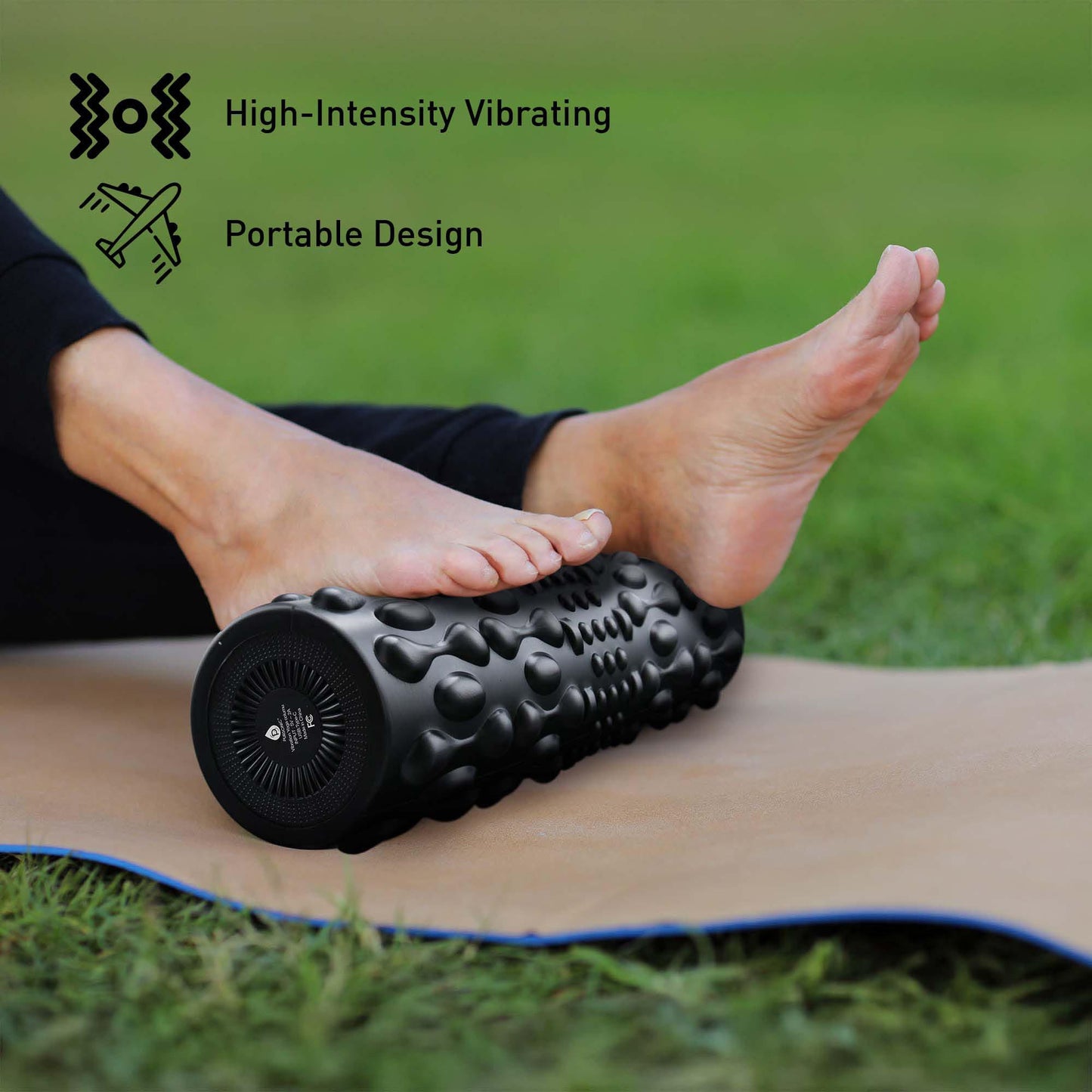 High-Intensity Vibrating Foam Roller for Deep Muscle Relief