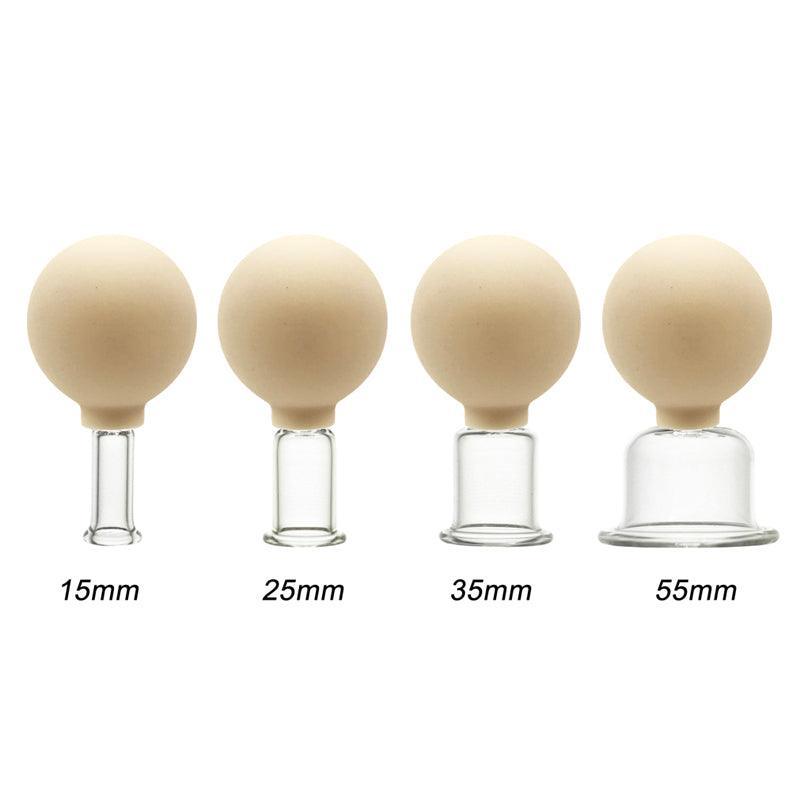 Juego de 4 ventosas faciales de vidrio