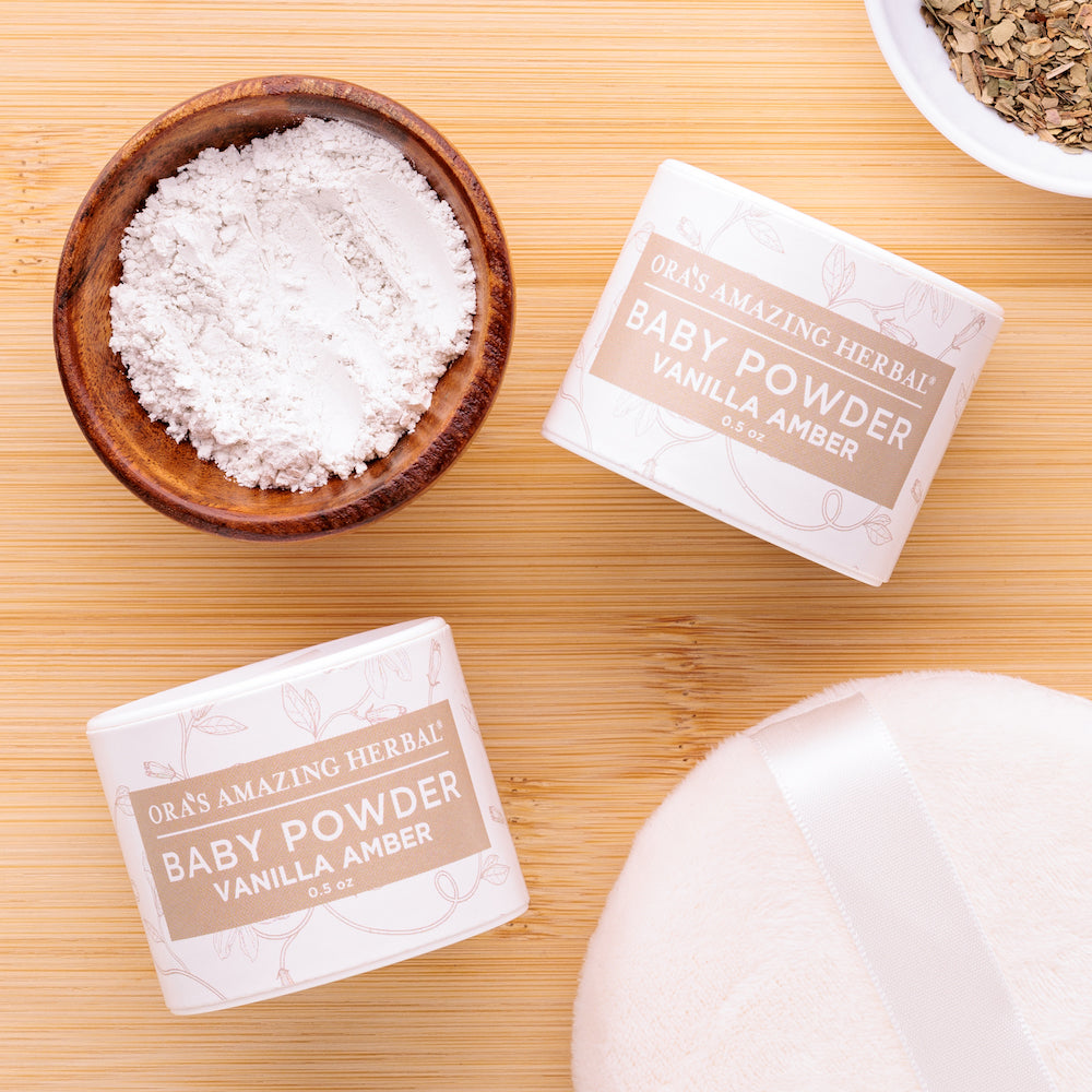 Poudre bébé sans talc, Vanille Ambre véritable