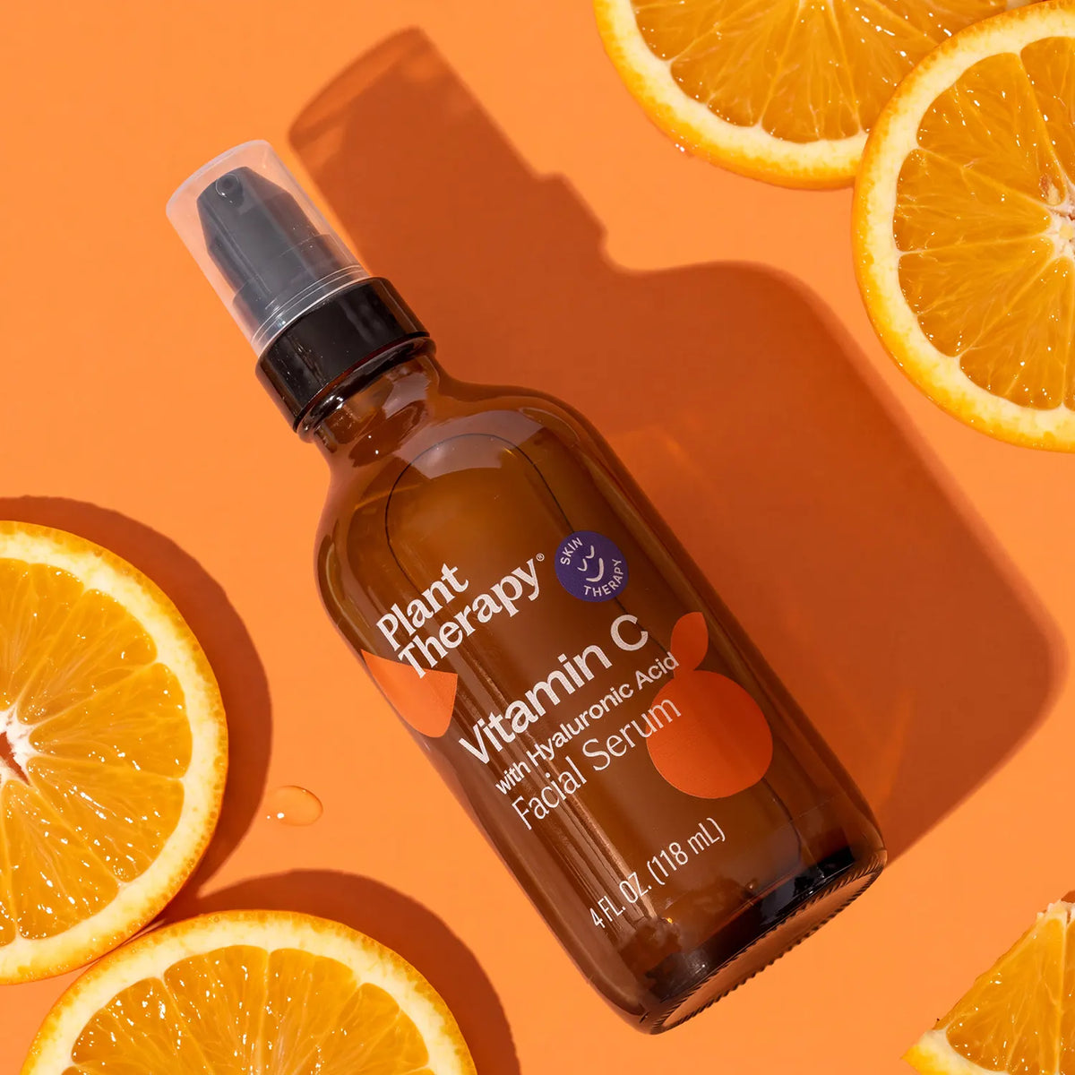 Suero facial de vitamina C con ácido hialurónico