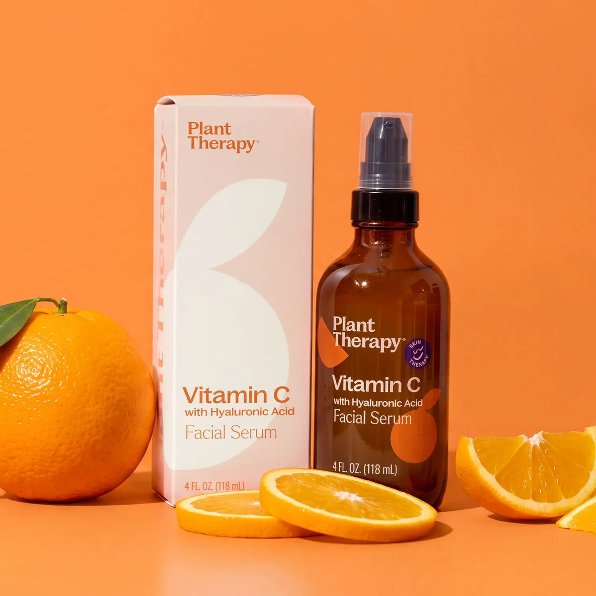 Suero facial de vitamina C con ácido hialurónico