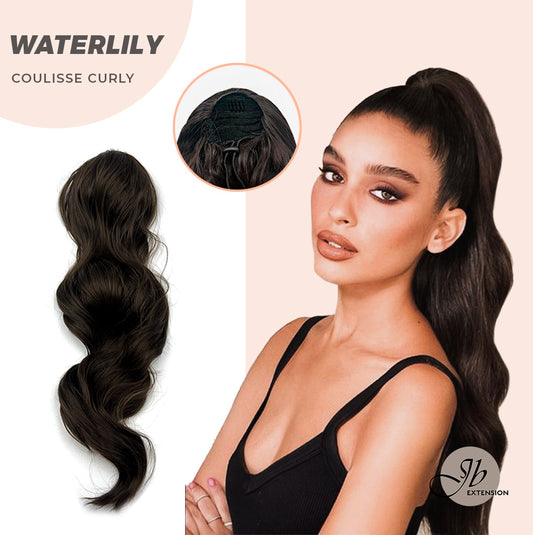 JBEXTENSION 22 Inches Ponytail Coulisse Curly WATERLILY