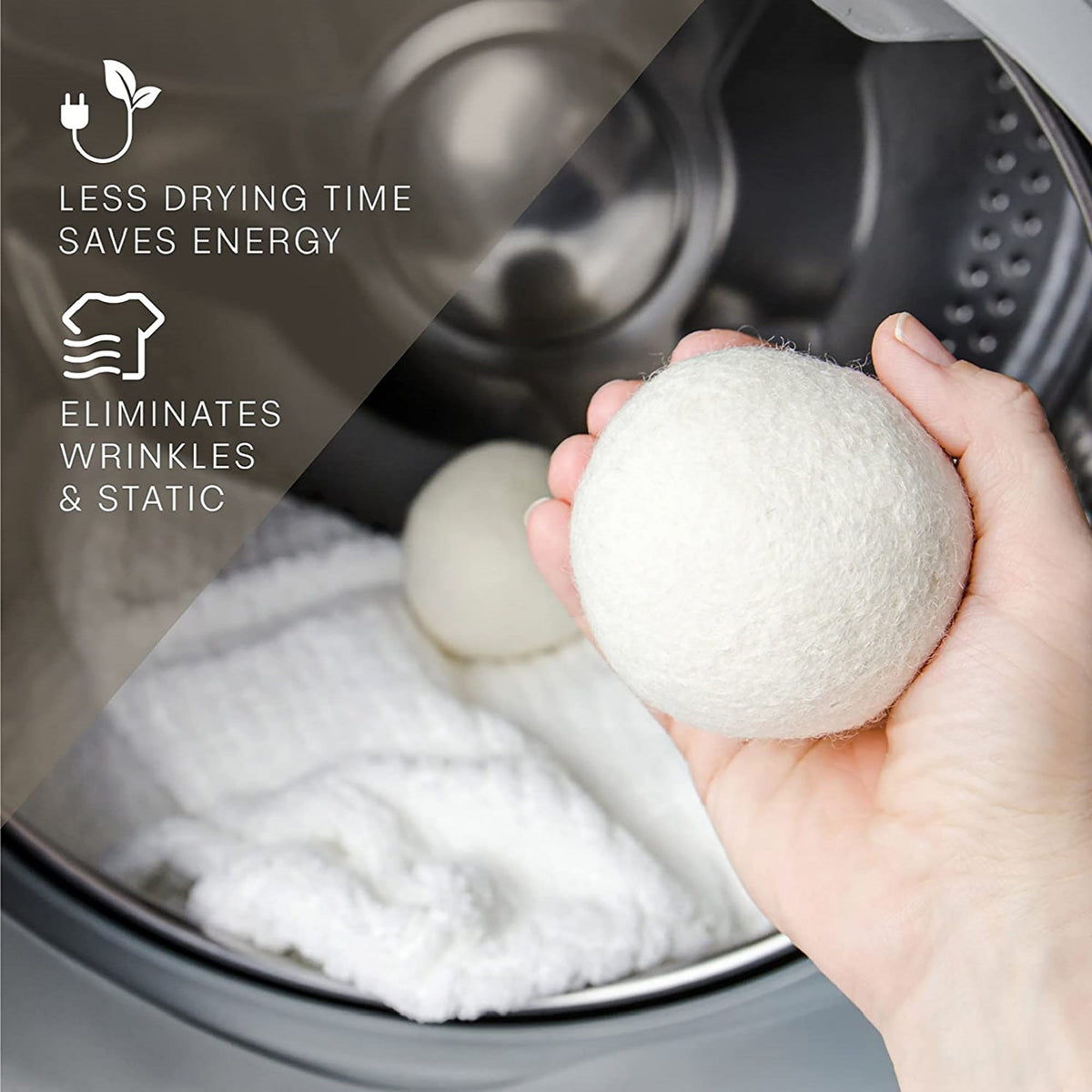 Pursonic 100% Pure New Zealand Wool Dryer Balls - Family Bundle (36 Pack)
