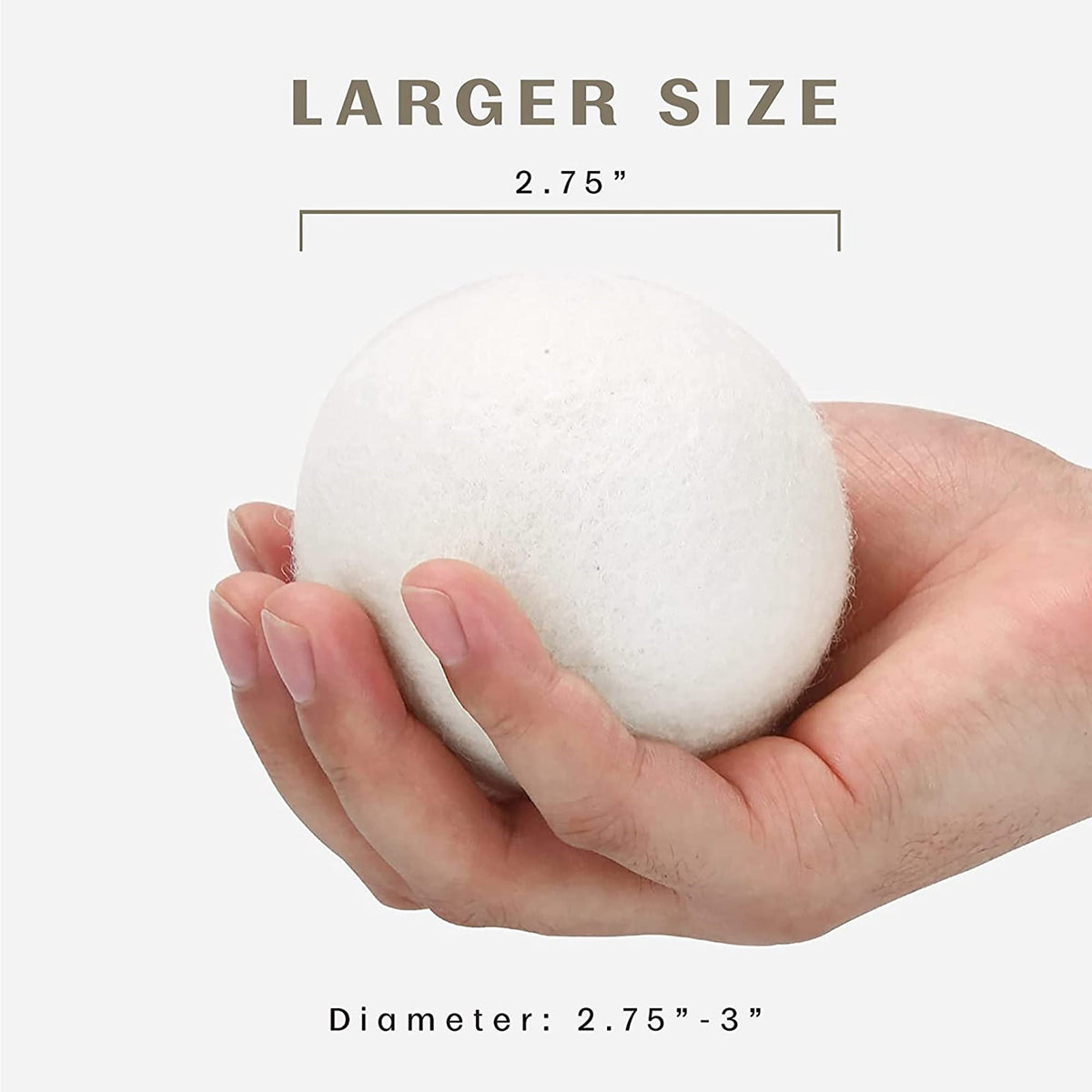 Pursonic Lot de 12 boules de séchage 100 % pure laine de Nouvelle-Zélande