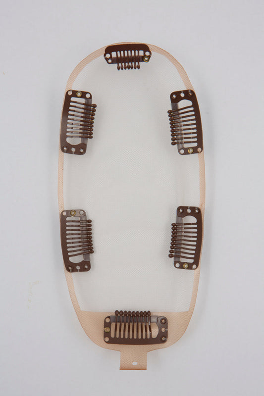 Clio 18 M | Hand-Tied Synthetic Hair Topper (Heat-Friendly)