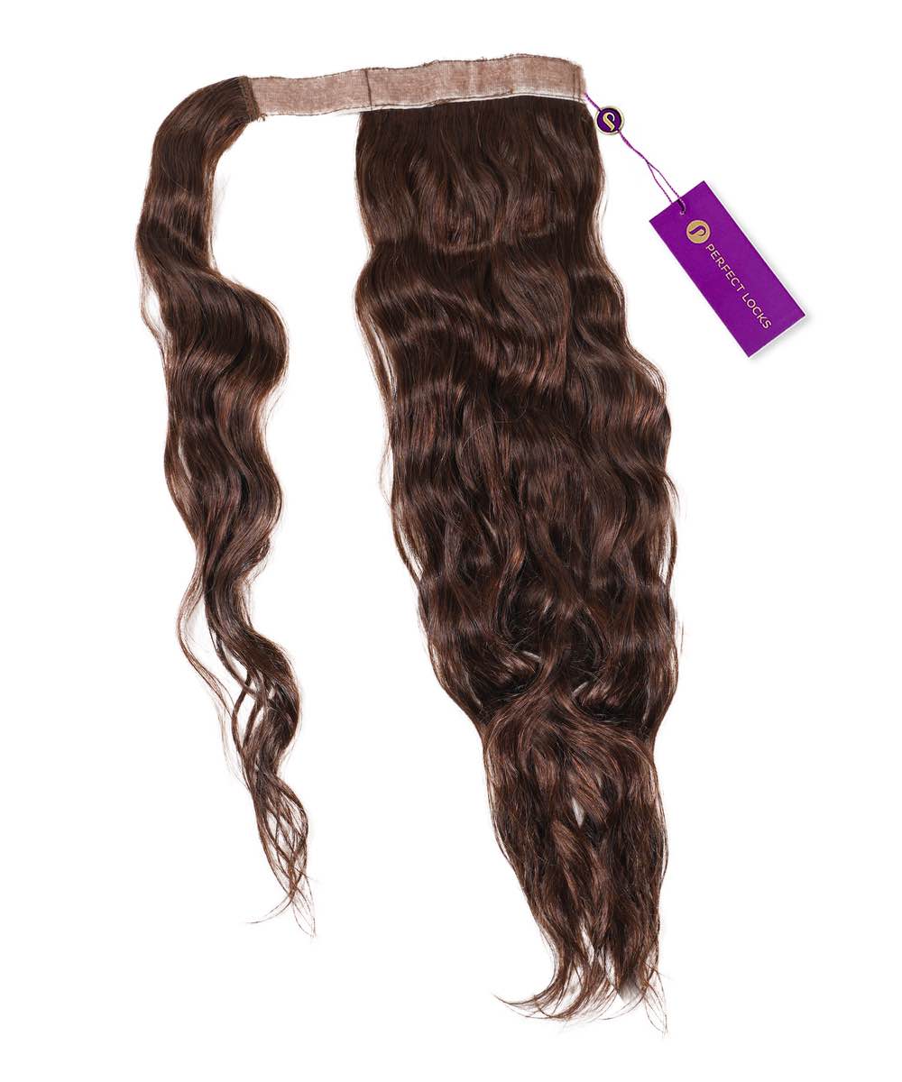 Extensiones de cola de caballo onduladas con clip
