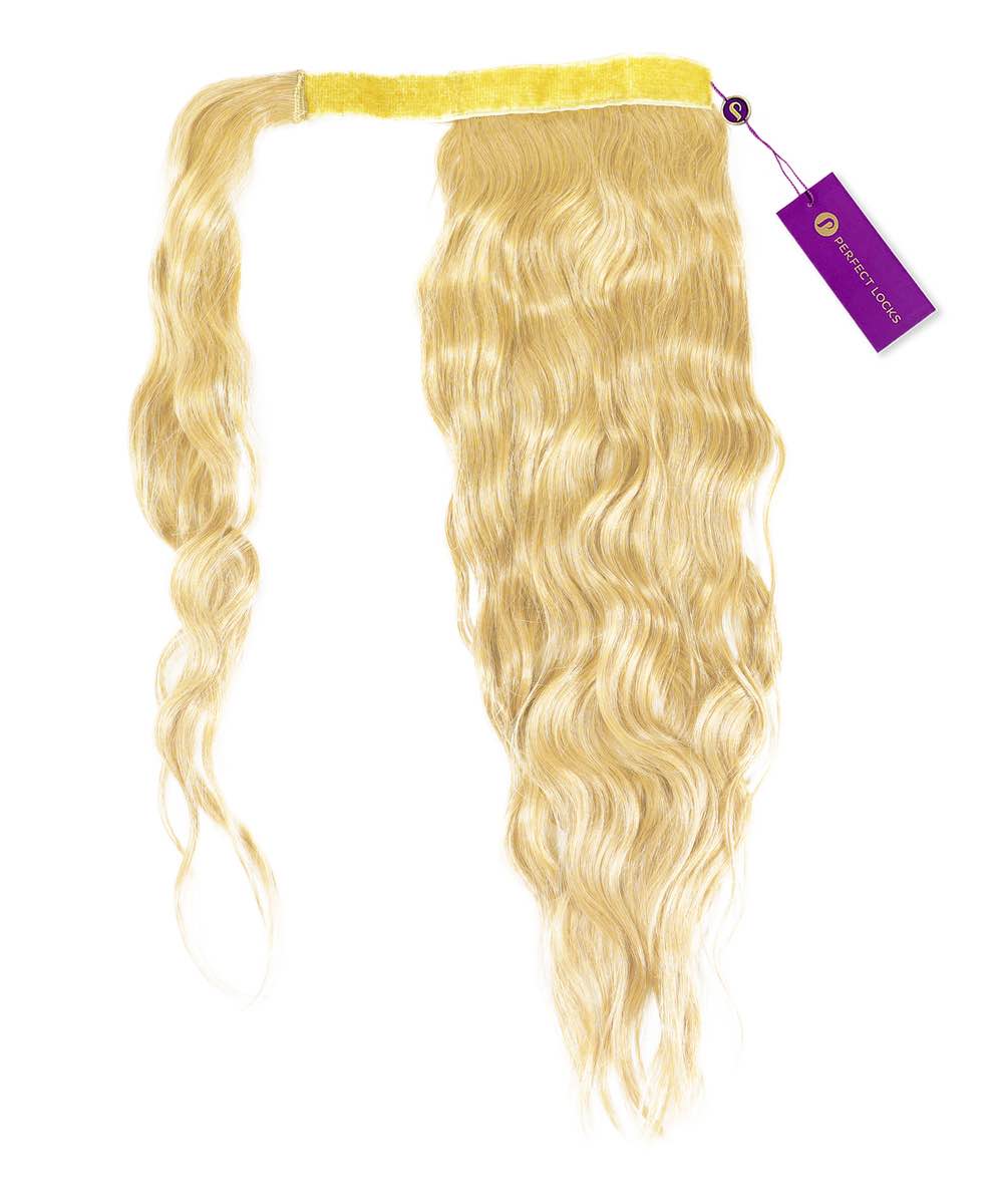 Extensiones de cola de caballo onduladas con clip