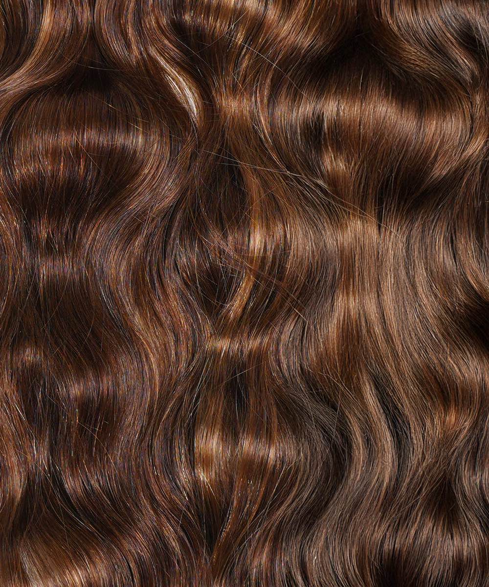 Extensiones de cola de caballo onduladas con clip